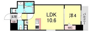 La Douceur玉造の物件間取画像